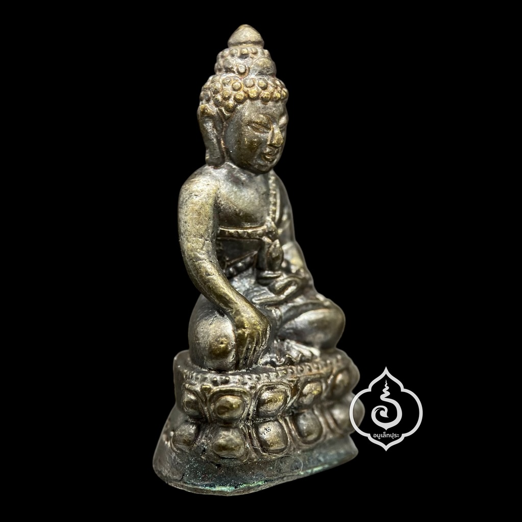 พระกริ่งหลวงพ่อฟู (เนื้อทองเหลืองเก่า) รุ่นมงคล90 ไตรมาสปี54 หลวงพ่อฟู วัดบางสมัคร จ.ฉะเชิงเทรา (ใต้ฐานมีโค้ด หมายเลข860)