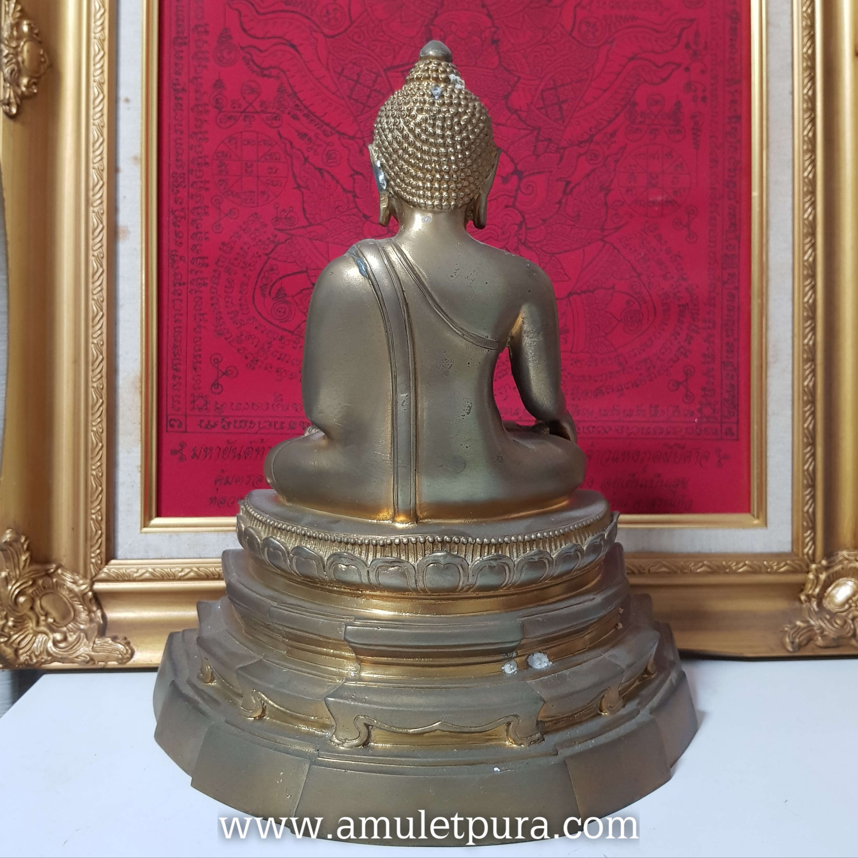 พระพุทธสิหิงค์(สัมฤทธิ์ 5 นิ้ว ชุดกรรมการ หมายเลข6 จัดสร้าง 96 ชุด)รุ่นพรหมบวร ปี53 วัดบวรนิเวศวิหาร กรุงเทพมหานคร