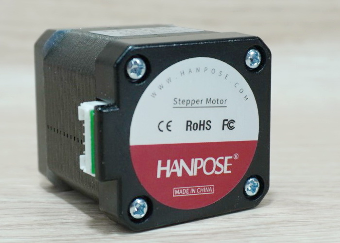 HANPOSE - Stepper Motor (Nema17) แรงบิด 52 N.cm 1.8A (17HS8401S) Black End