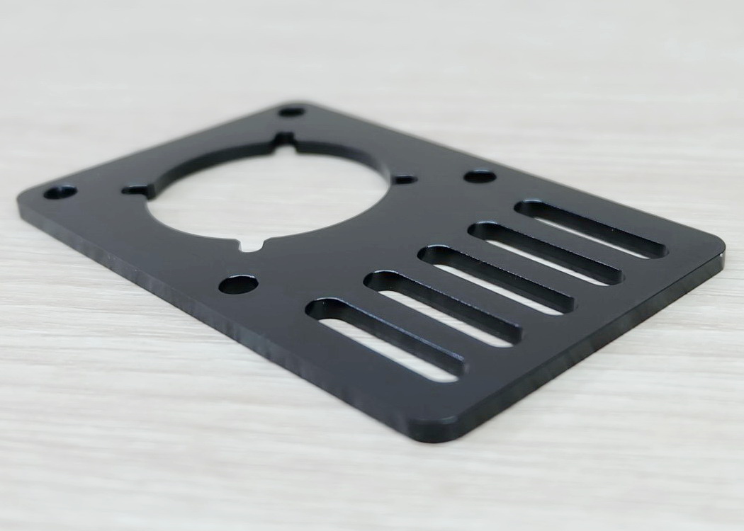 Motor Mount Plate - NEMA 23 Stepper Motor (Black)