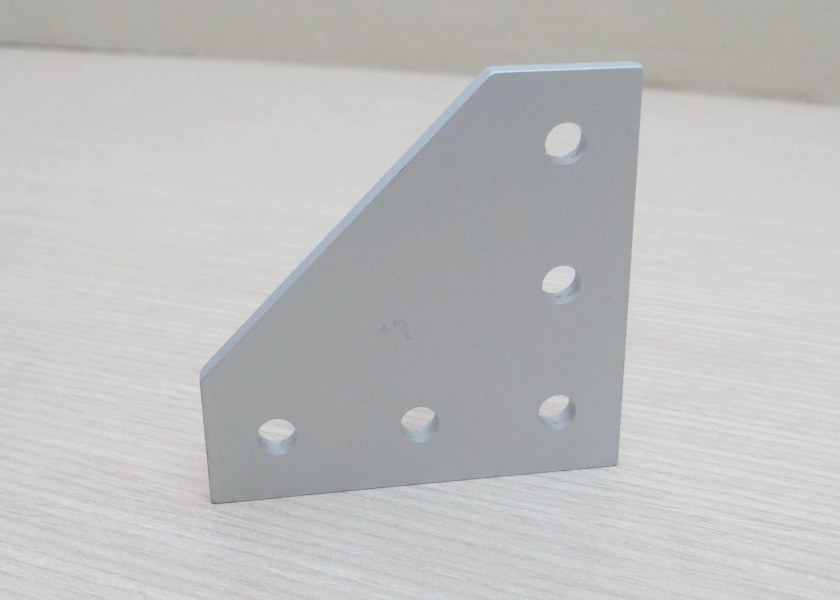White L-90 degree joint plate 5-Hole สำหรับ Series 20 Alu Profile