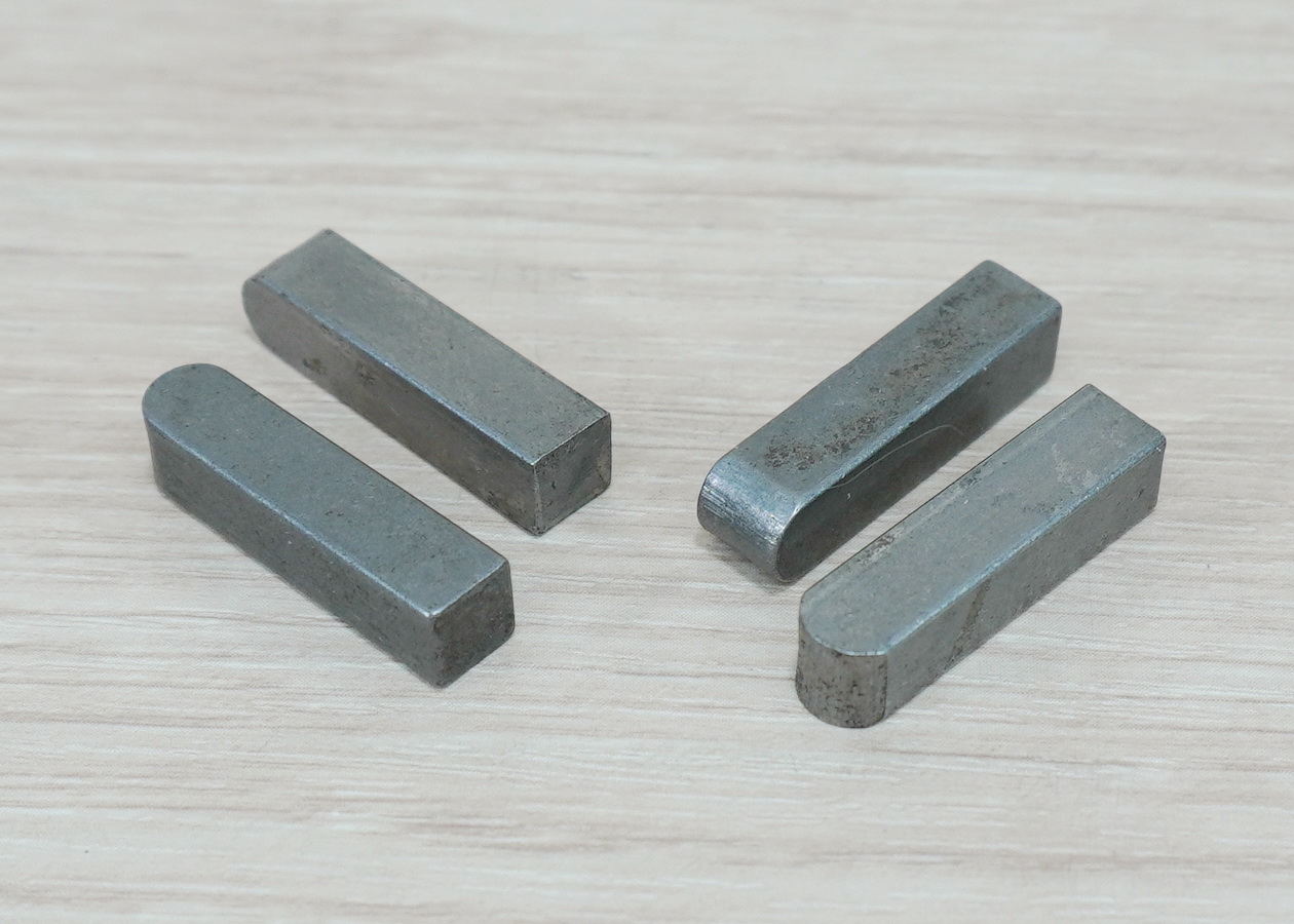 Flat Key Pin 6*6*25 Carbon Steel A-type Round Head Square (แพ็ค 4 ชิ้น)