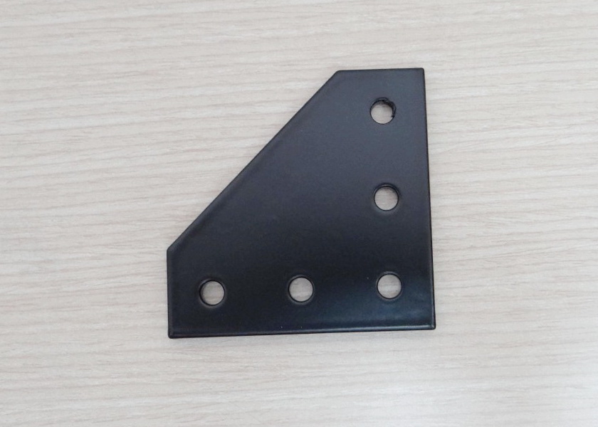Black L-90 degree joint plate 5-Hole สำหรับ Series 20 Alu Profile