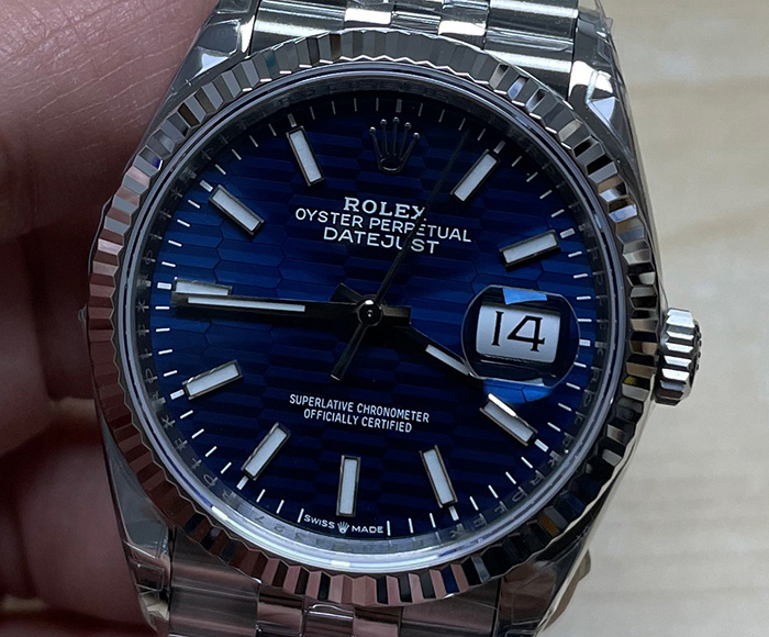 ROLEX DATEJUST36 MOTIF BLUE (VSF)