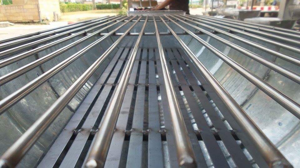 เตาย่าง เตาปิ้งย่าง ย่างอาหารทะเล ขนาด 200 ลิตร ยาวพิเศษ (ซิงค์)