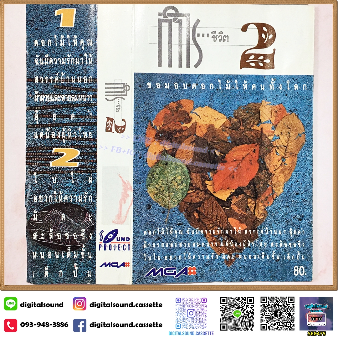 เทปคาสเซ็ท สุรชัย จรัล คนด่านเกวียน สะล้อซอซึง คีตาญชลี แซม โฮป ฤทธิพร อัลบั้ม กำไรชีวิต 2