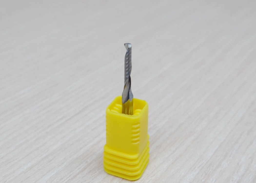 Wood/Acrylic - 3.175x2x12mm Single Flute Bit Carbide End Mill (SHKxCEDxCEL) เกรด 3A