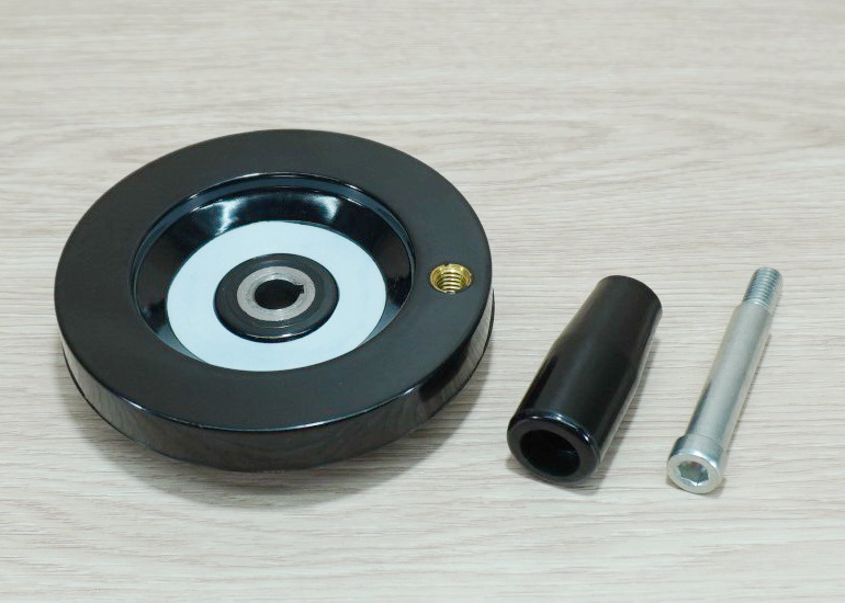 100mm Bakelite-Solid Handwheel Bore 10mm+Keyway 3mm