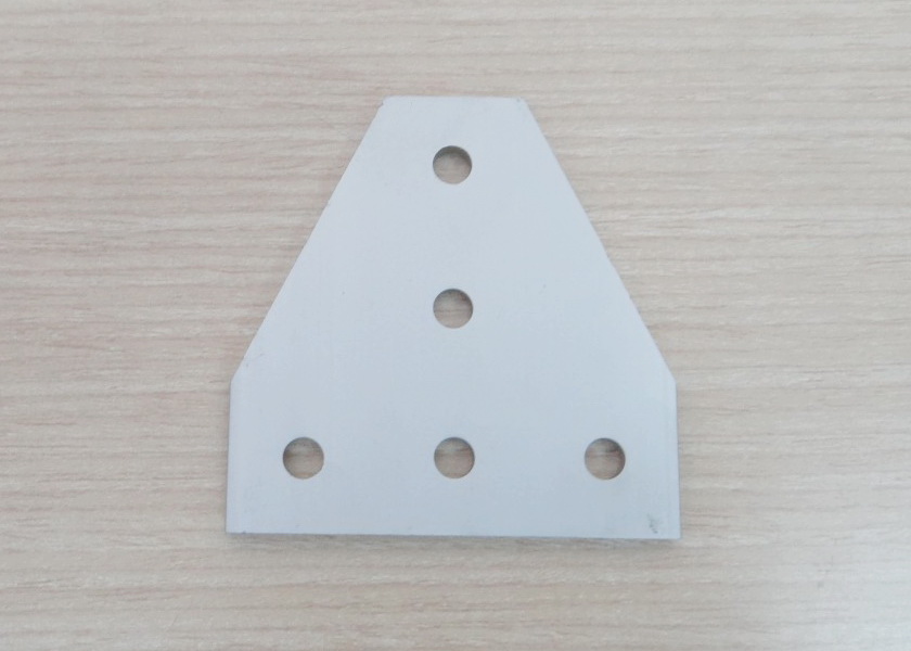 White T-90 degree joint plate 5-Hole สำหรับ Series 20 Alu Profile