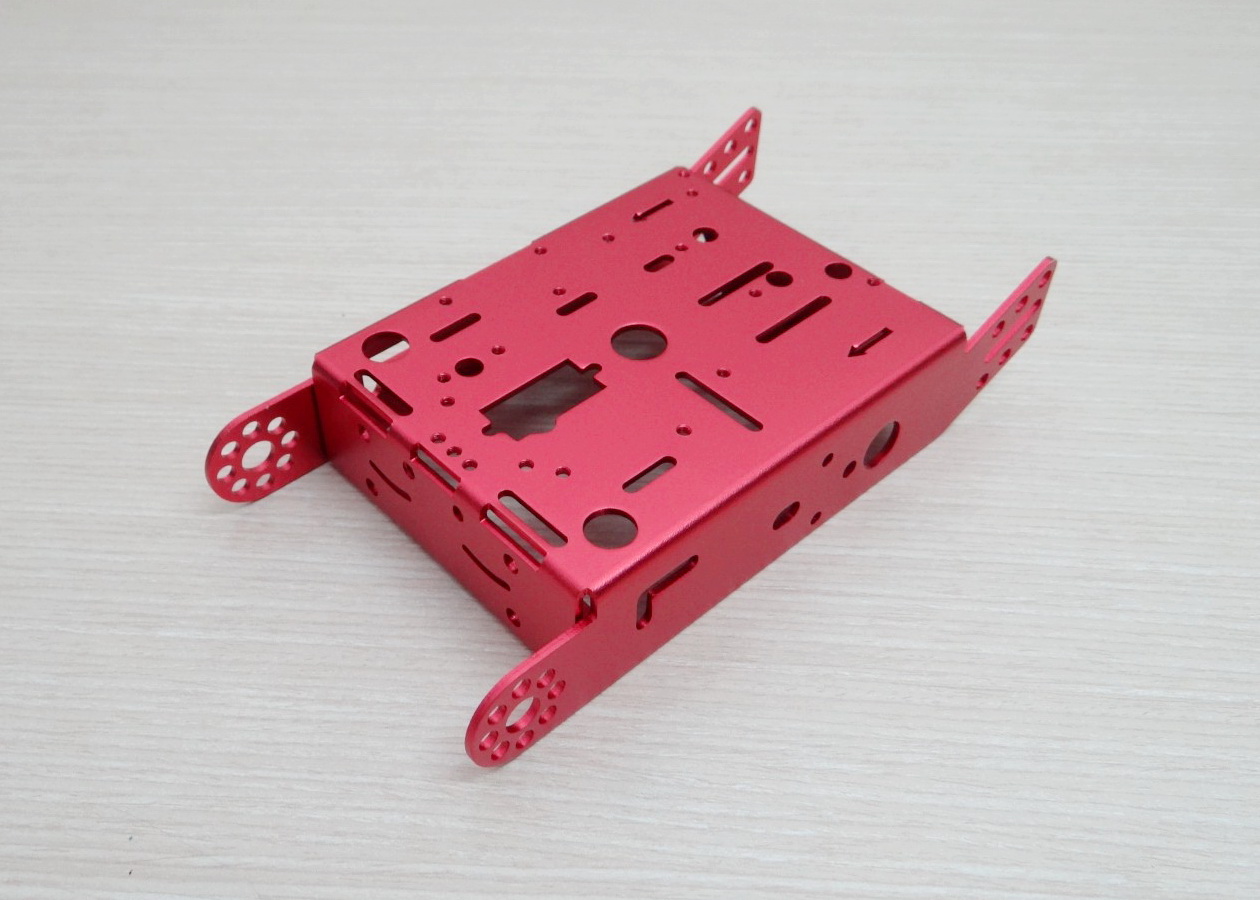 Aluminum Robot Chasis DIY (Red)