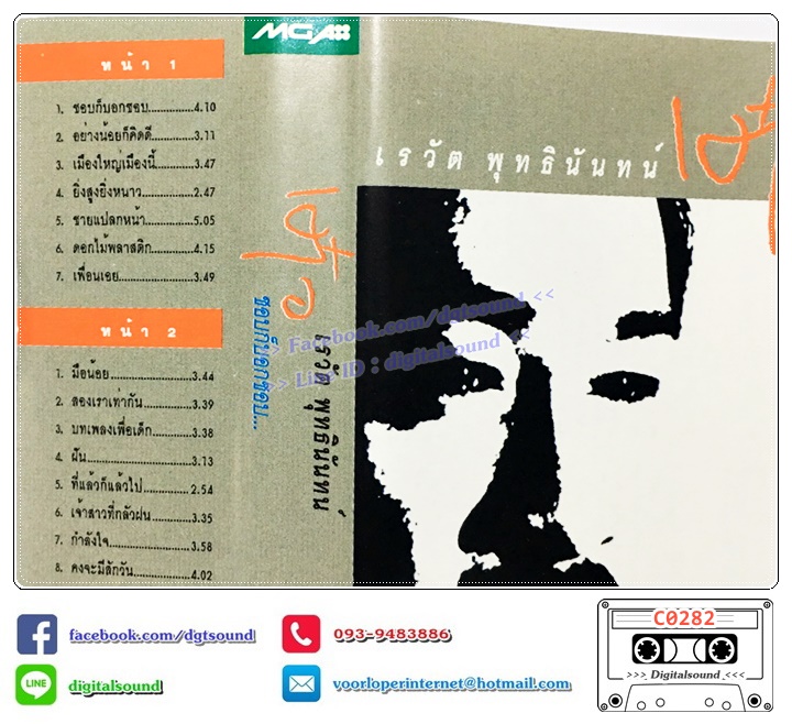 เทปคาสเซ็ท เต๋อ เรวัต พุทธินันทน์ อัลบั้ม ชอบก็บอกว่าชอบ