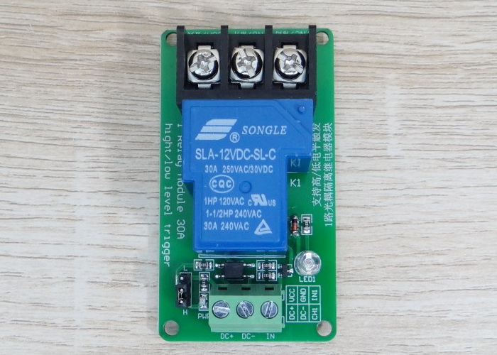 1-Channel 12V isolation Relay Module 240VAC/30A