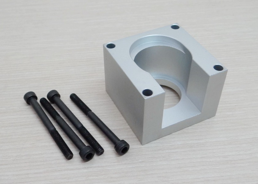 Nema23 (White) Aluminium Base Mounting Stepper Motor Bracket + Screw