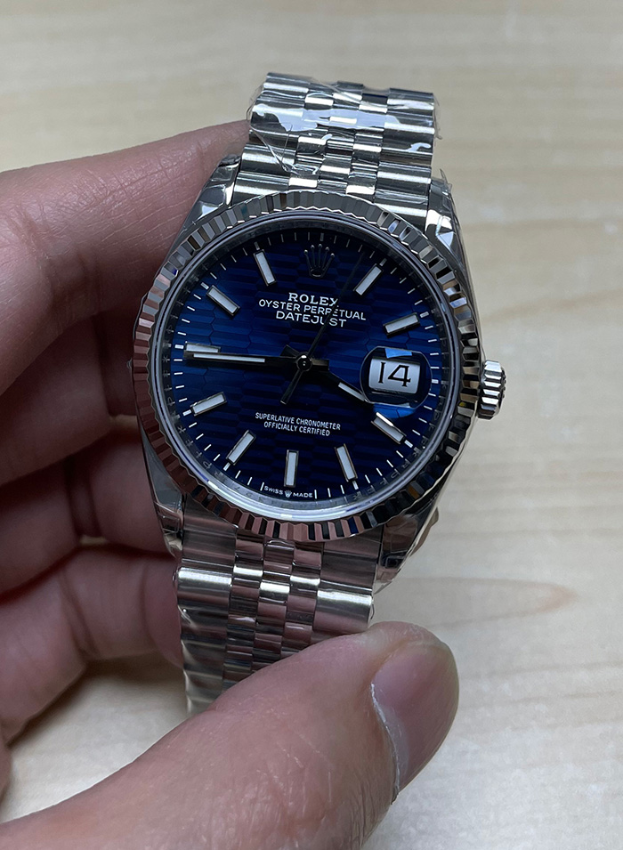 ROLEX DATEJUST36 MOTIF BLUE (VSF)