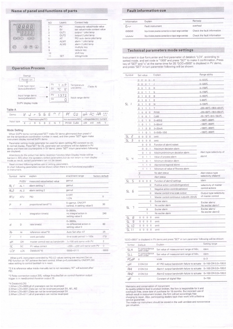 เครื่องควบคุมอุณหภูมิระบบ PID รุ่น REX-C100FK02-M*AN (240V/50HZ) + Thermocouple 0 to 400 °c