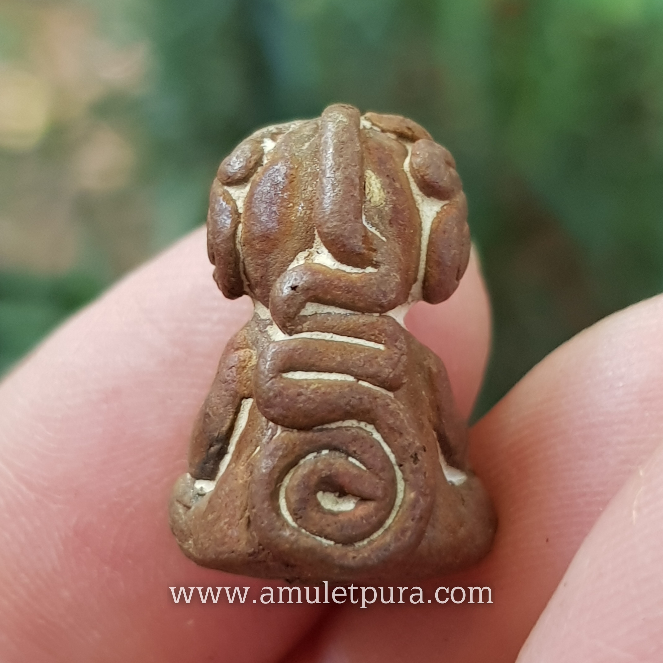 พระปิดตาหล่อโบราณ(เนื้อทองแดงเถื่อน)รุ่นแรก ปี63 หลวงปู่ชัช วัดบ้านปูน จ.พระนครศรีอยุธยา(ตอกโค้ด หมายเลข18)