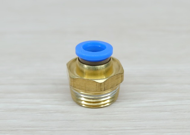 PC8-04: 8mm to 1/2BSP (20.5mm) Pneumatic Fittings Brass Quick Connectors