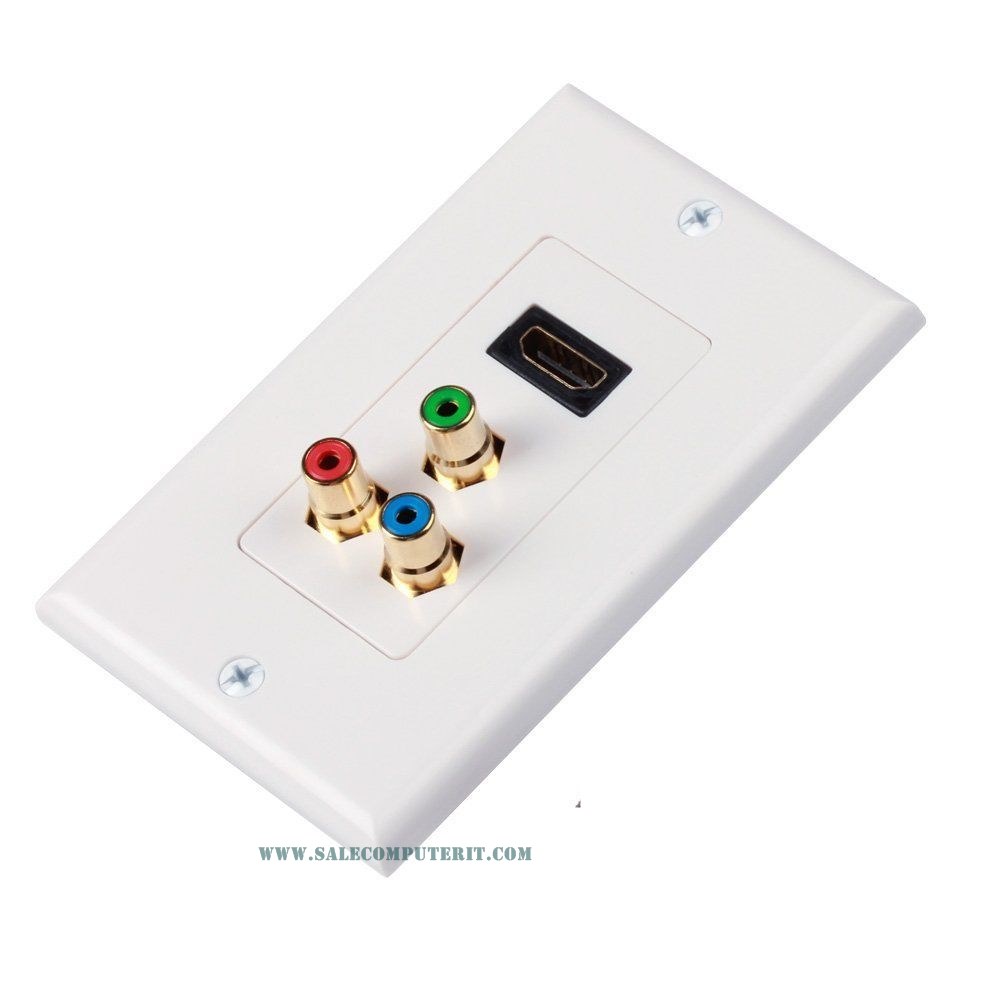 Outlet Plate HDMI 1 Port AV 3 Port