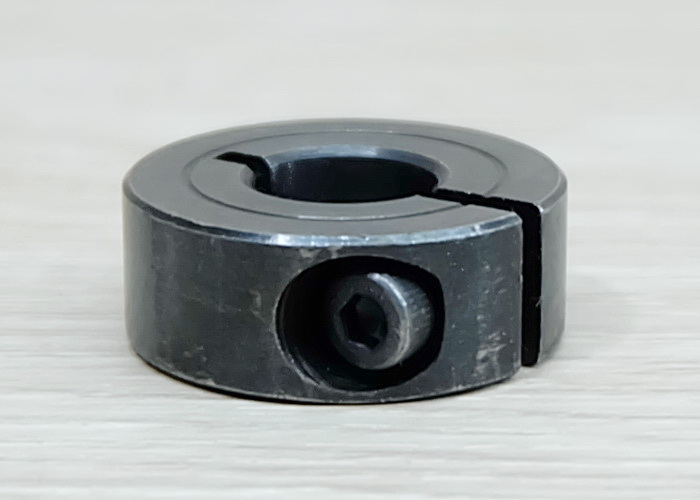 SCS 10x24x9 mm (IDxODxThickness) 45 Steel - Open type optical axis fixing ring