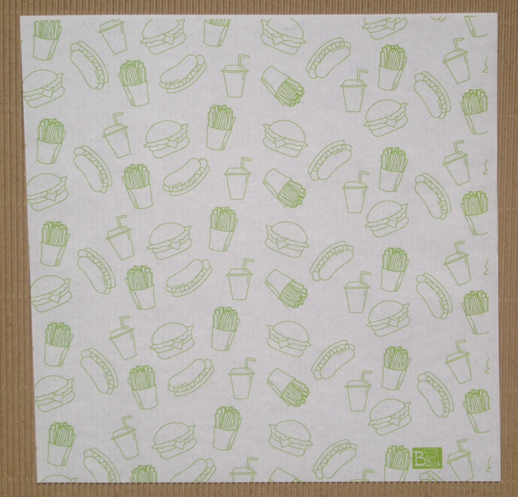 กระดาษห่อขนม รองอาหาร กระดาษห่ออาหาร ฟู้ดเกรด BTB WRAP 2