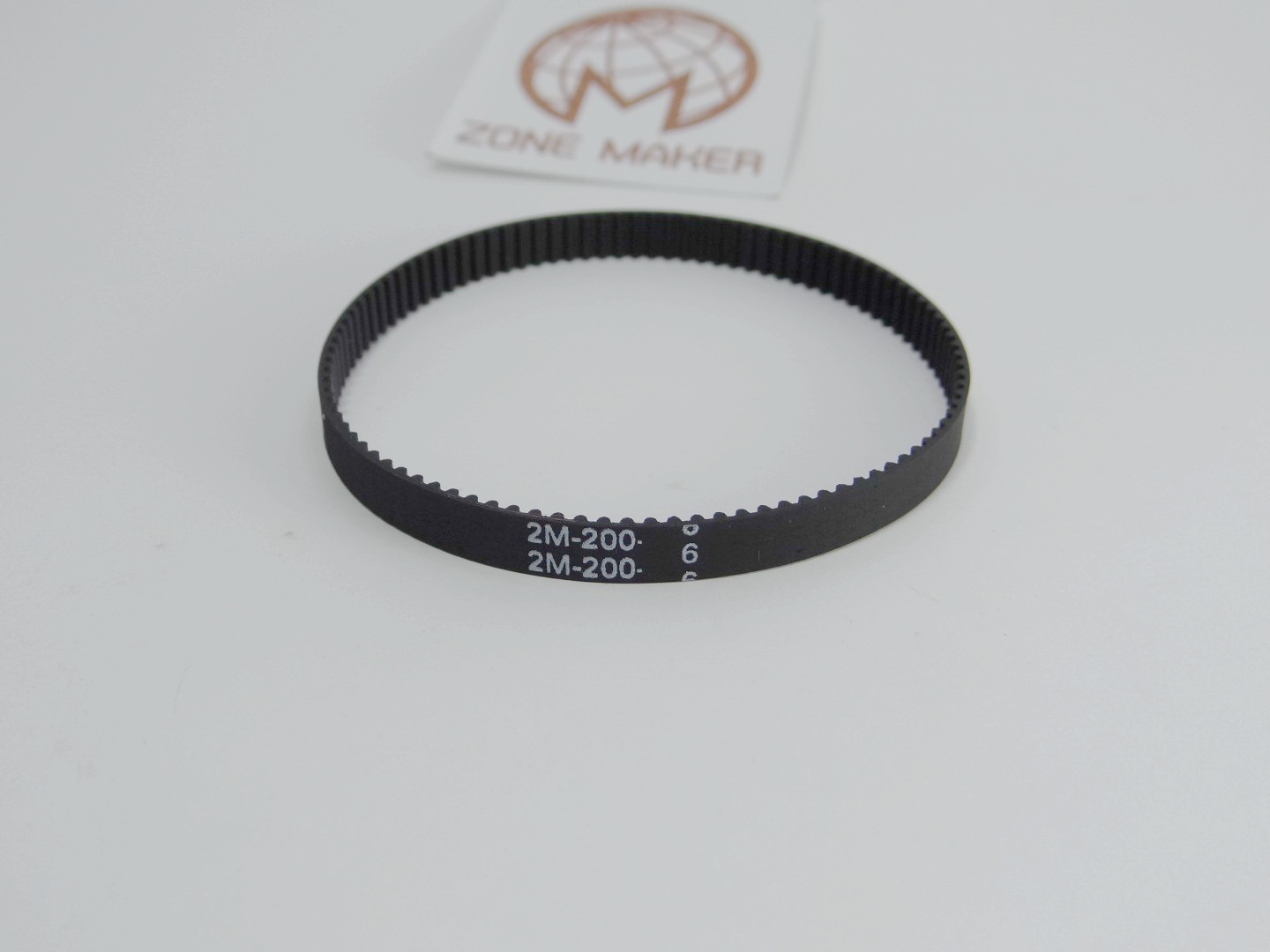 Belt closed loop rubber 200-2GT-6 (Closed-loop length 200mm, GT2 timing belt, width 6mm)