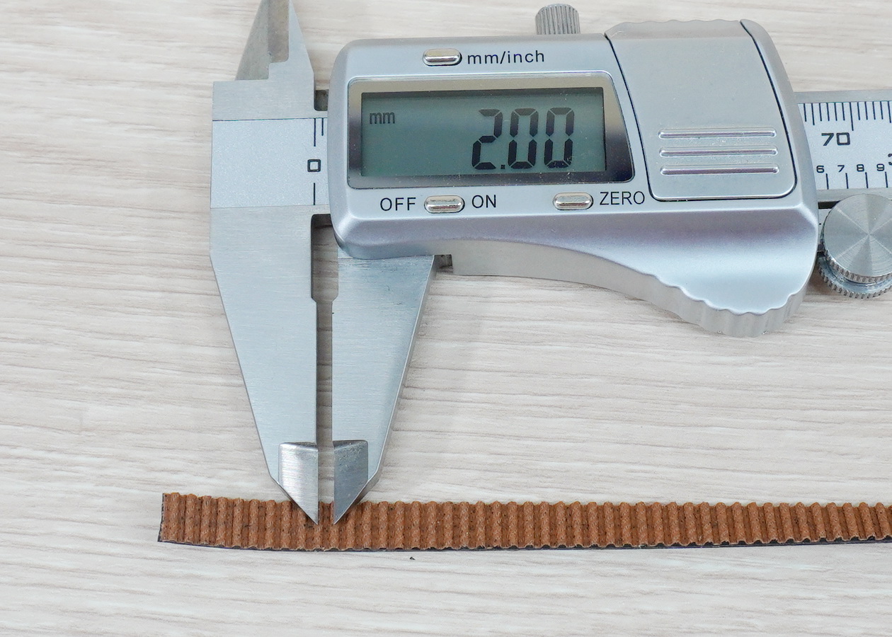 2GT-6mm Dustproof Neoprene Timing Belt Fiberglass Core สีดำ (ราคา/1เมตร)