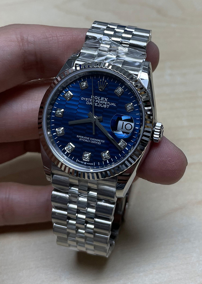 ROLEX DJ36 BLUE MOTIF (VSF)