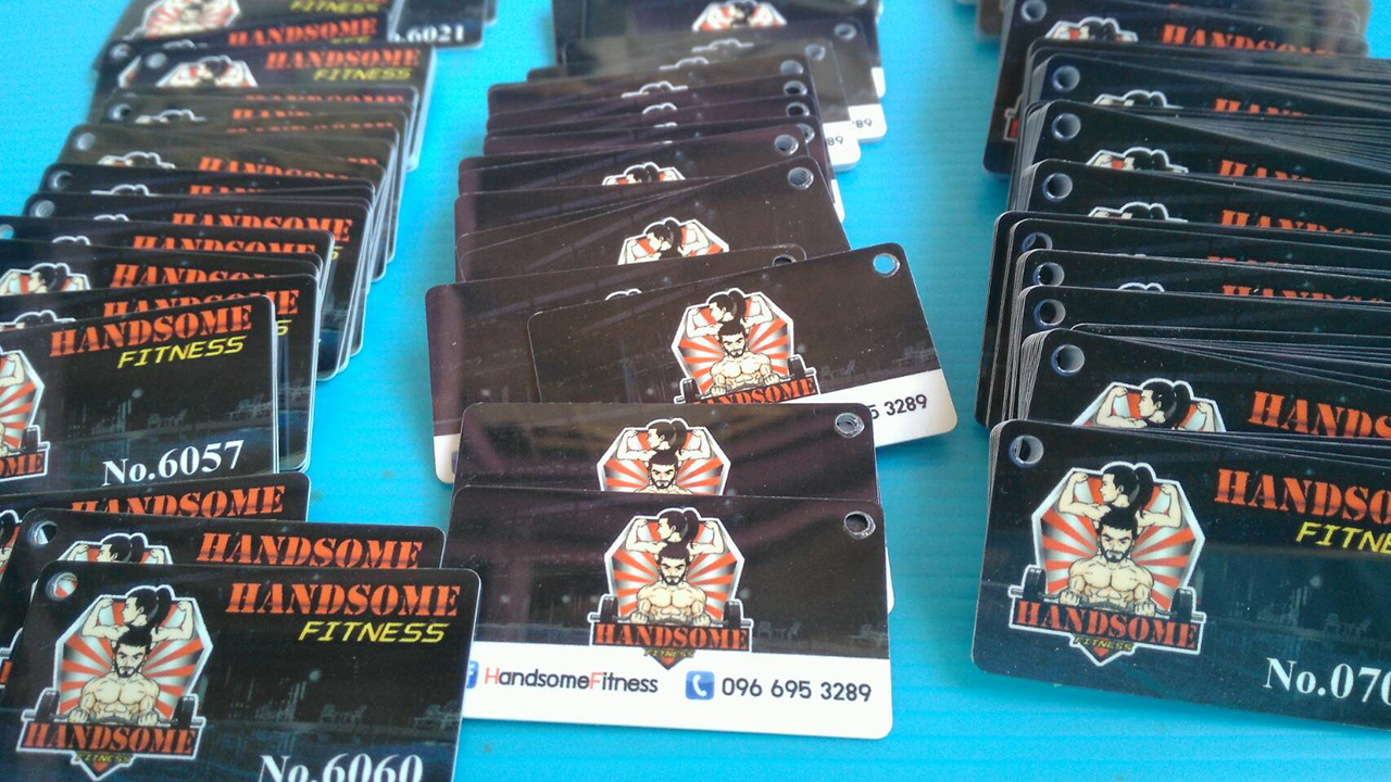 บัตรตัวอย่าง บัตรฟิตเนต บัตรยิม บัตรคลับ ออกกำลังกาย