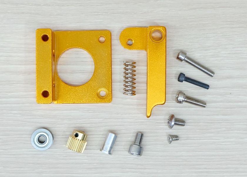 MK8 extruder aluminum block DIY kit for 1.75mm Filament (Right hand)