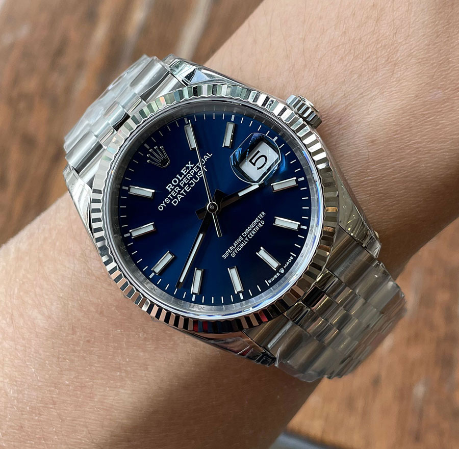 ROLEX DATEJUST 36 BLUE (VSF)
