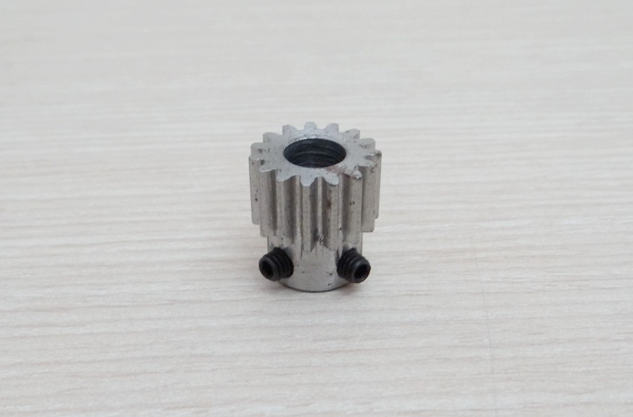 Spur Gear Pinion 1.0 Mod 15Teeth Bore 6.35mm (straight teeth - เฟืองตรง)