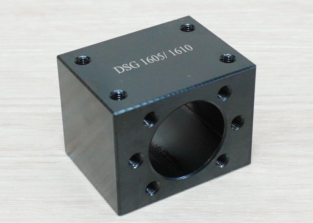 Carbon Steel 45 Black Ballscrew Nut Housing 28mm fit for SFU 16mm - 40 x 52 x 40 mm