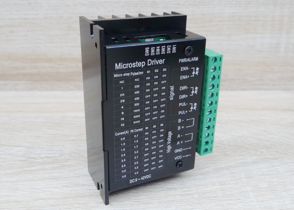 TB6600 Microstep Driver Peak 4A, 9-42 VDC [Aluminum Cover] 2-Phase