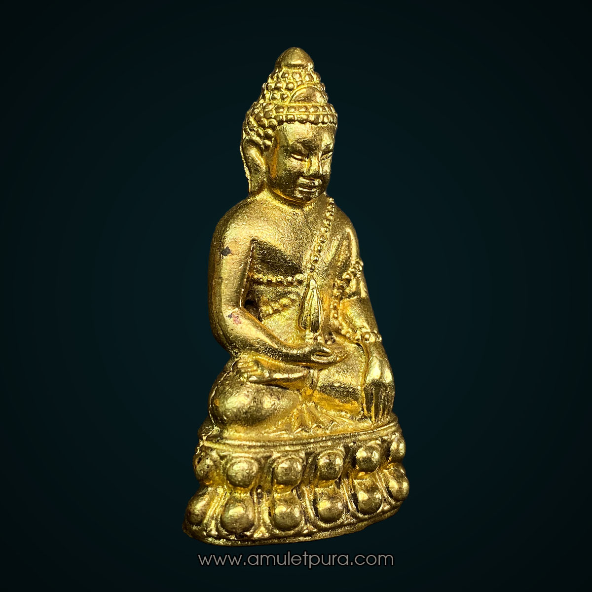 พระกริ่งนเรศวรเพชรกลับ (ปลอกลูกปืนกะใหล่ทอง) รุ่นอัศวิน ค่ายนเรศวร ปี50 วัดห้วยมงคล จ.ประจวบคีรีขันธ์ (ใต้ฐานตอกโค้ด หมายเลข160)