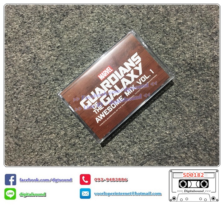 เทปคาสเซ็ท guardians of the galaxy vol 1 (Soundtrack) อัลบั้ม awesome mix vol 1 (ซีลมือหนึ่ง)
