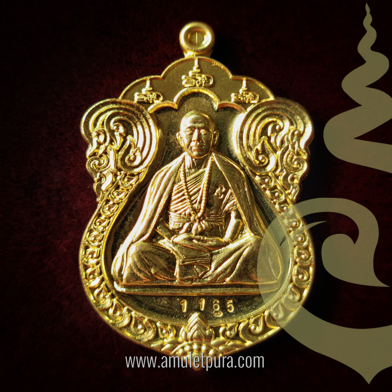 เหรียญเสมา รุ่นเจริญพร (เนื้อทองระฆัง) ปี55 ครูบาอริยชาติ วัดแสงแก้วโพธิญาณ จ.เชียงราย(มีโค้ด หมายเลข 1165)