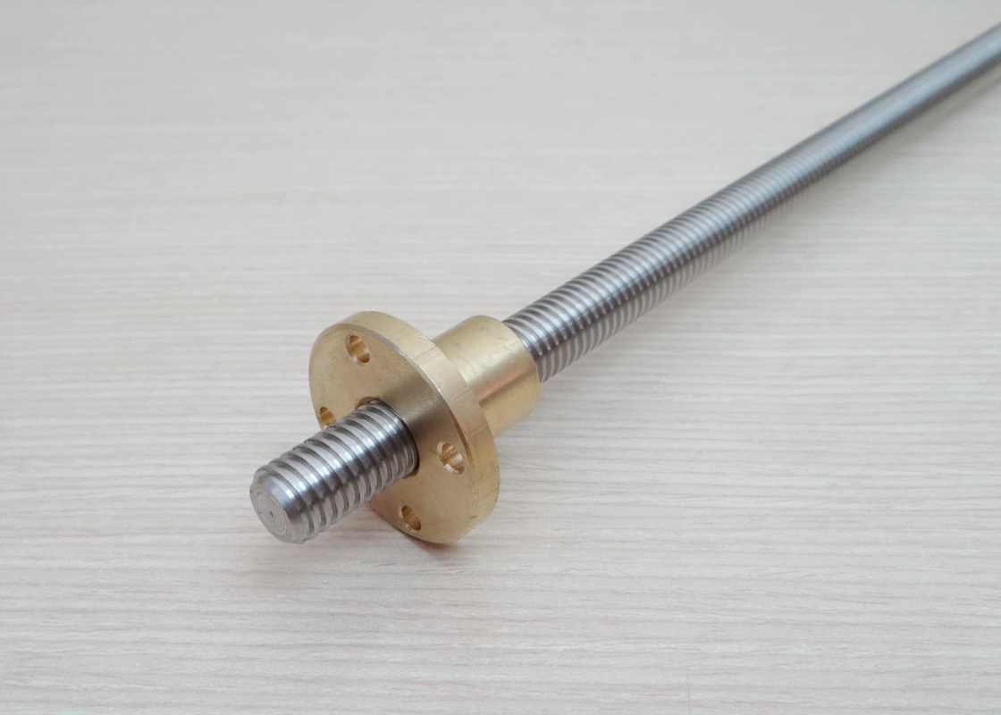 T12 Lead Screw Dia 12mm ยาว 1000mm (Lead 2mm) + Copper Nut