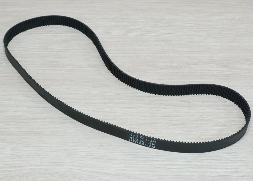 HTD-3M Width 15mm Timing Belt Closed Loop Length 801mm Rubber