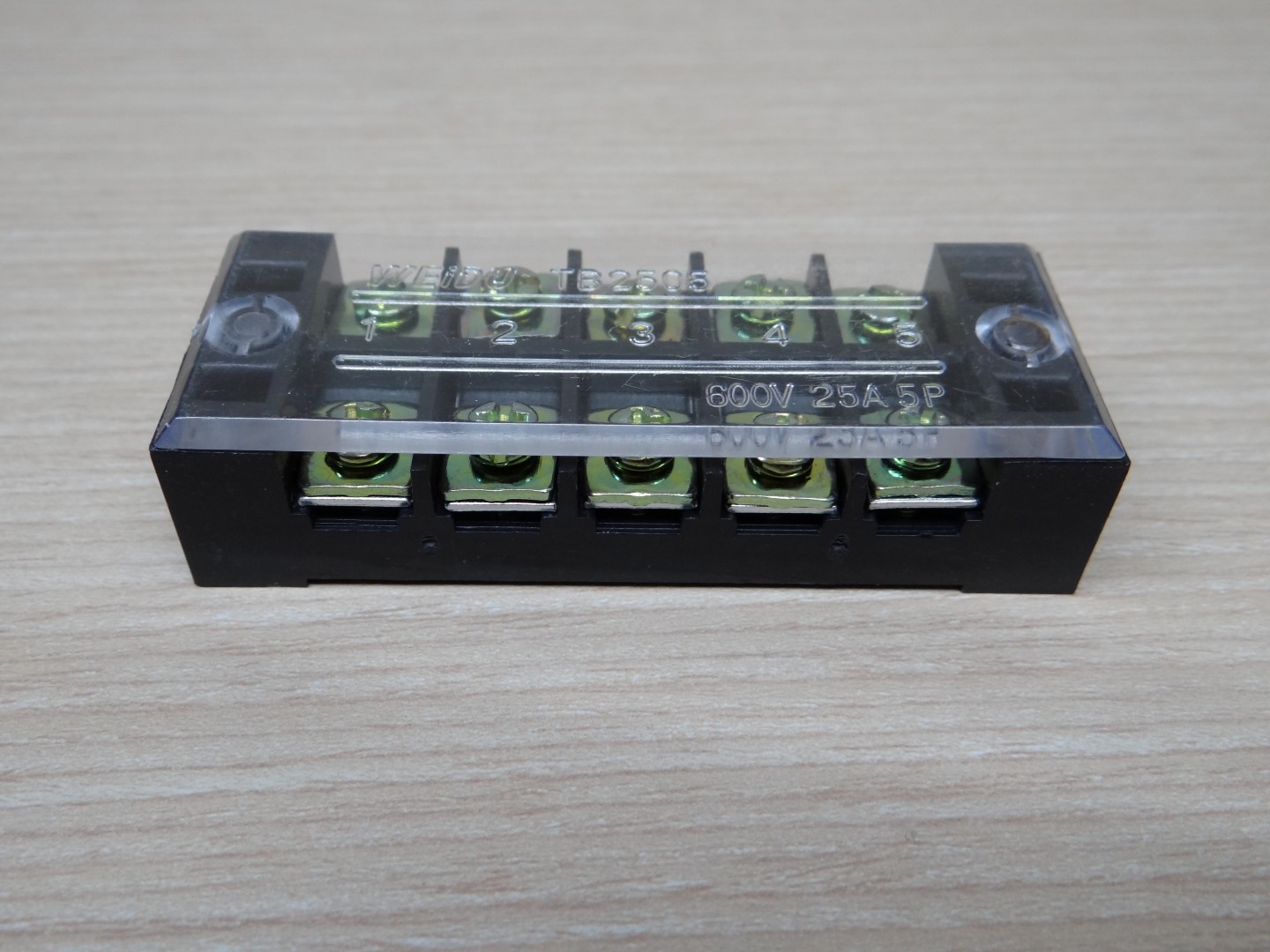 Terminal Blocks TB-2505 (600V 25A 5P) Patch Panel Wiring Row Junction Box