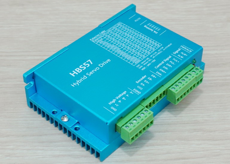 Hybrid Closed-Loop Stepper Motor (Nema23) 57HBS23 แรงบิด 2.3N.m 4A Shaft 8mm + HBS57 Driver