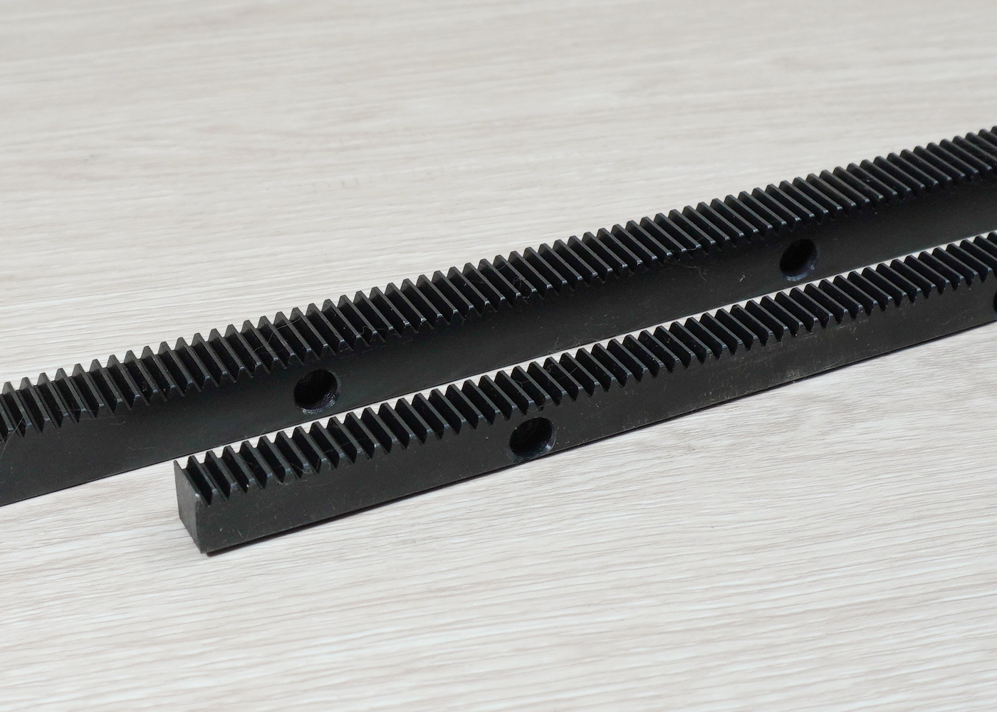 1.0 Mod 12x12x1000mm Gear Rack Precision - Hole Spacing 100 mm