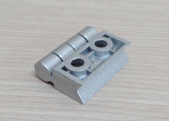 บานพับ Zinc Alloy Hinge for Alu-Profile 2020 ระยะรู 20x14 mm (สีเงิน)