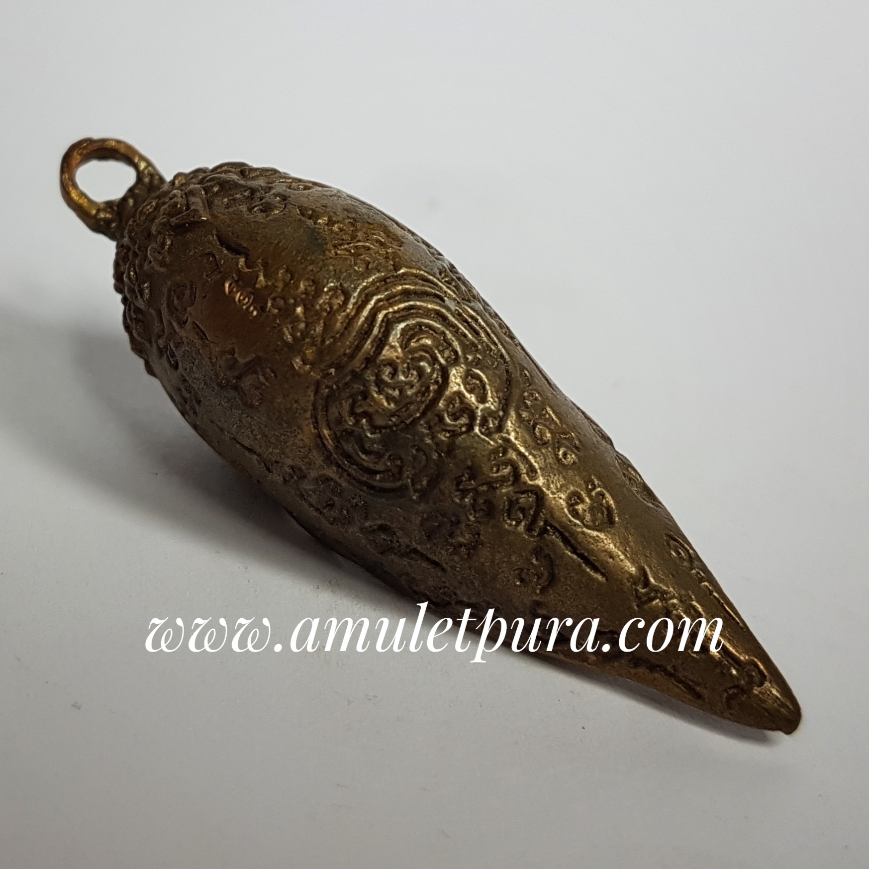 พระสังข์เรียกทรัพย์ (สัตตโลหะ) อ.ธรรมนูญ บุญธรรม สำนักสักยันต์บัวแปดกลีบ (ท่านย่าเฒ่า) จ.ชลบุรี (มีโค้ด)