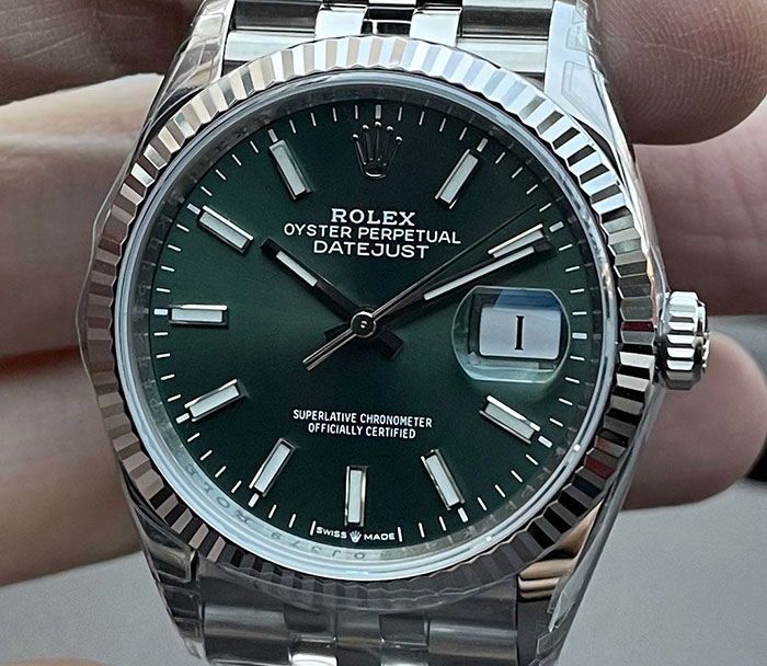 ROLEX DATEJUST 36 Mint Green (VSF)