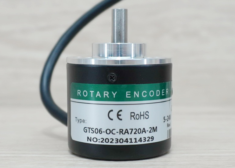720P/R Rotary Encoder (GTS06-OC-RA720A-2M) Shaft 6mm, NPN, 5-24VDC, Cable 2M