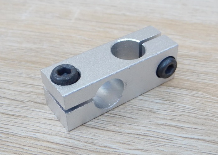 12mm x 12mm Holes Cross Shaft Support Aluminum Alloy