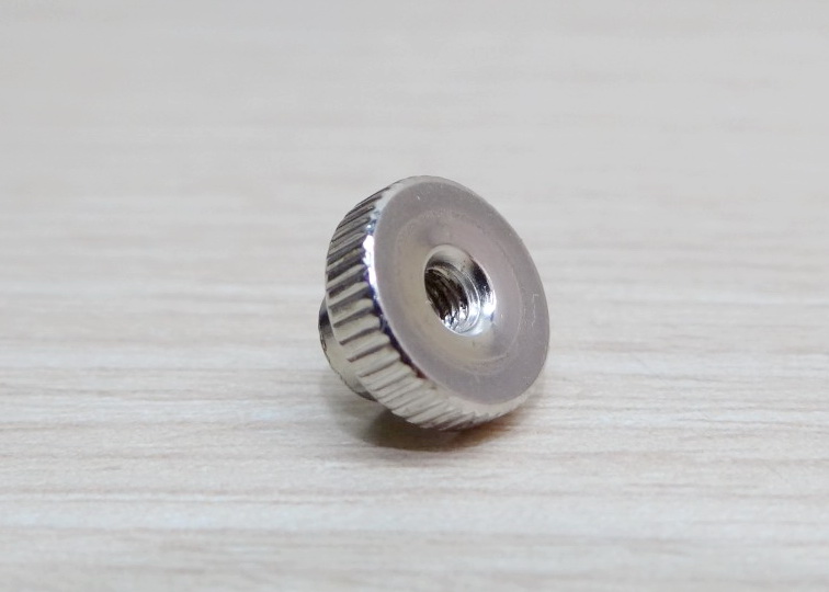 M3 knurled Nut (Nickel-plated)