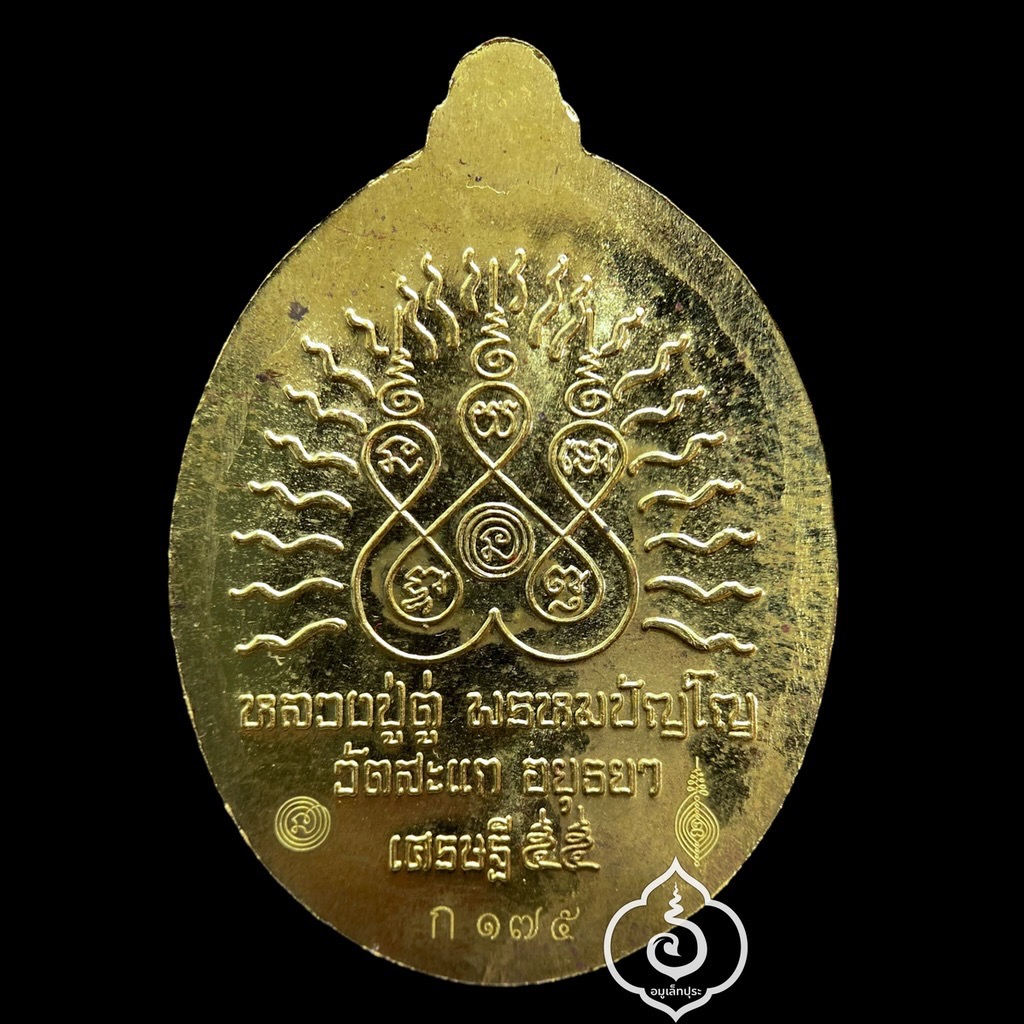 เหรียญหลวงพ่อทวด (เนื้อทองสตางค์) รุ่นเปิดโลกเศรษฐี55 ปี55 หลวงปู่ดู่ วัดสะแก จ.พระนครศรีอยุธยา (กรรมการ 2 โค้ด หมายเลข 175)