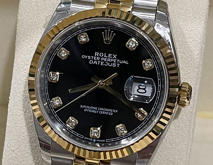 ROLEX DATEJUST 36 MM. YELLOWGOLD EWF