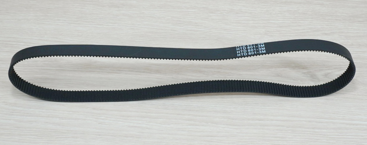 HTD-3M Width 15mm Timing Belt Closed Loop Length 801mm Rubber